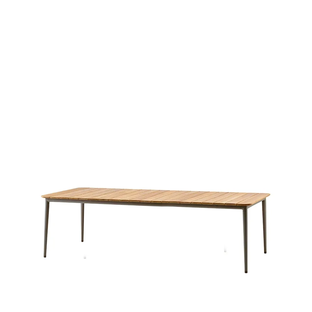 Core matbord teak 274x90x74 cm, Taupe stativ Cane-line