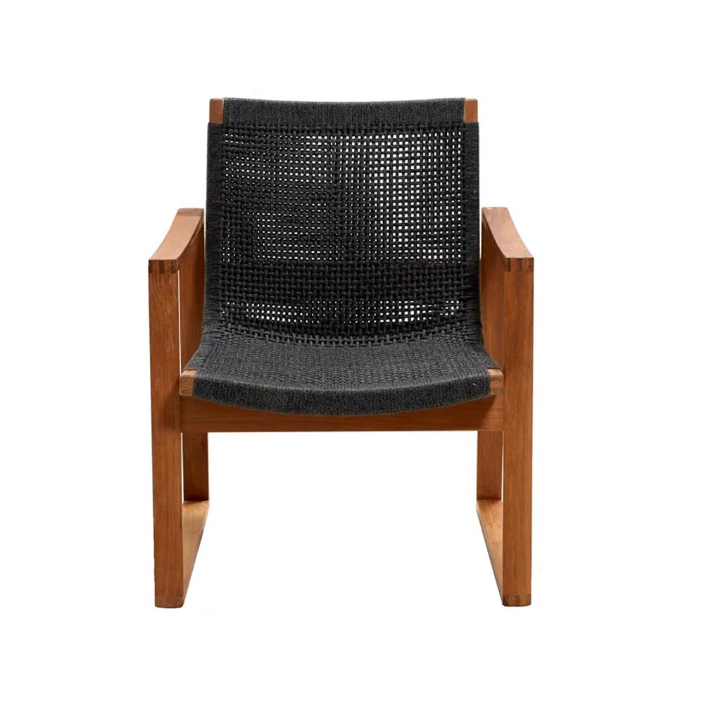 Endless loungefåtölj, Dark grey, teakstativ Cane-line