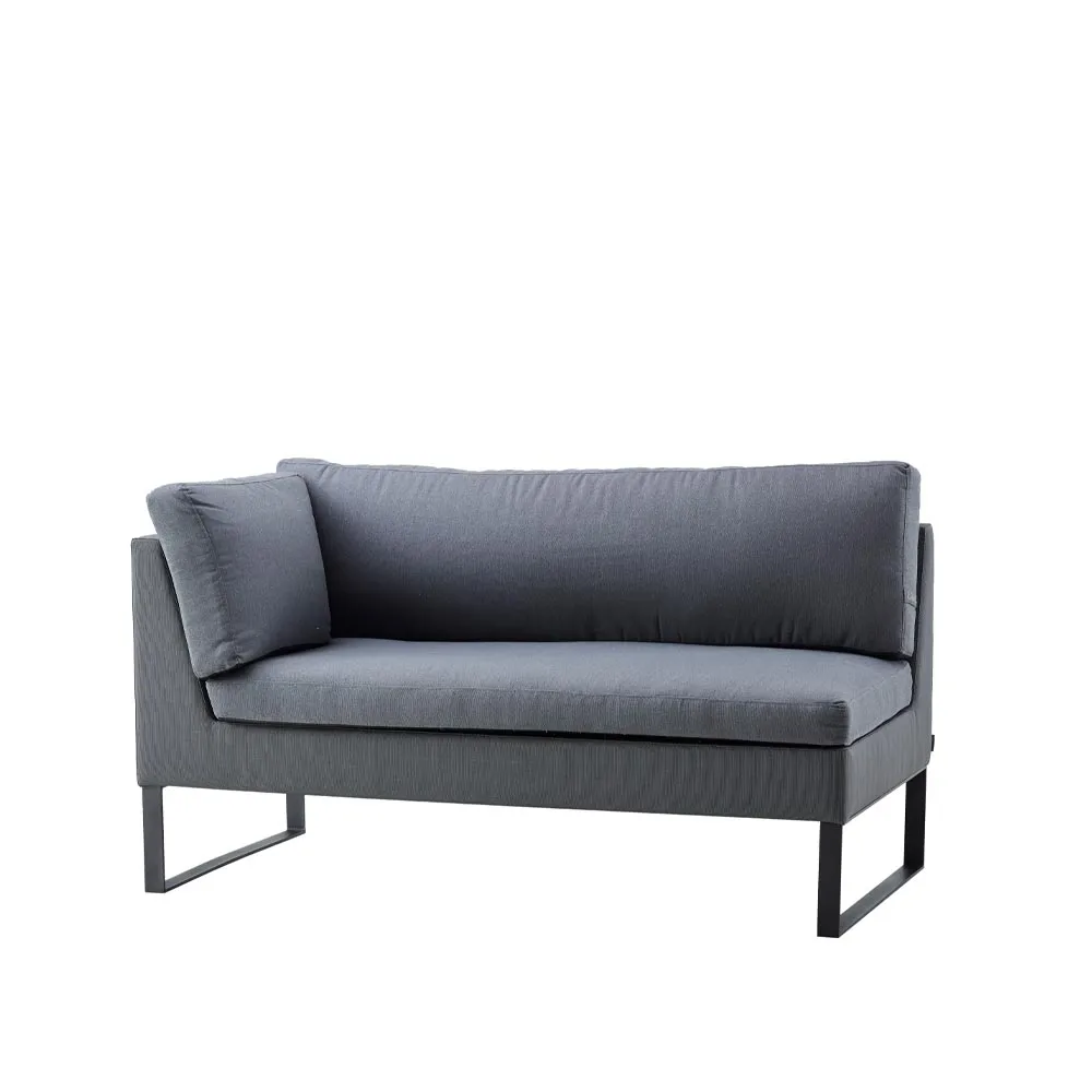 Flex modulsoffa, Grey, höger, inkl. dynor Cane-line