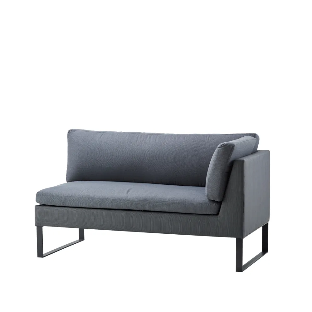 Flex modulsoffa, Grey, vänster, inkl. dynor Cane-line