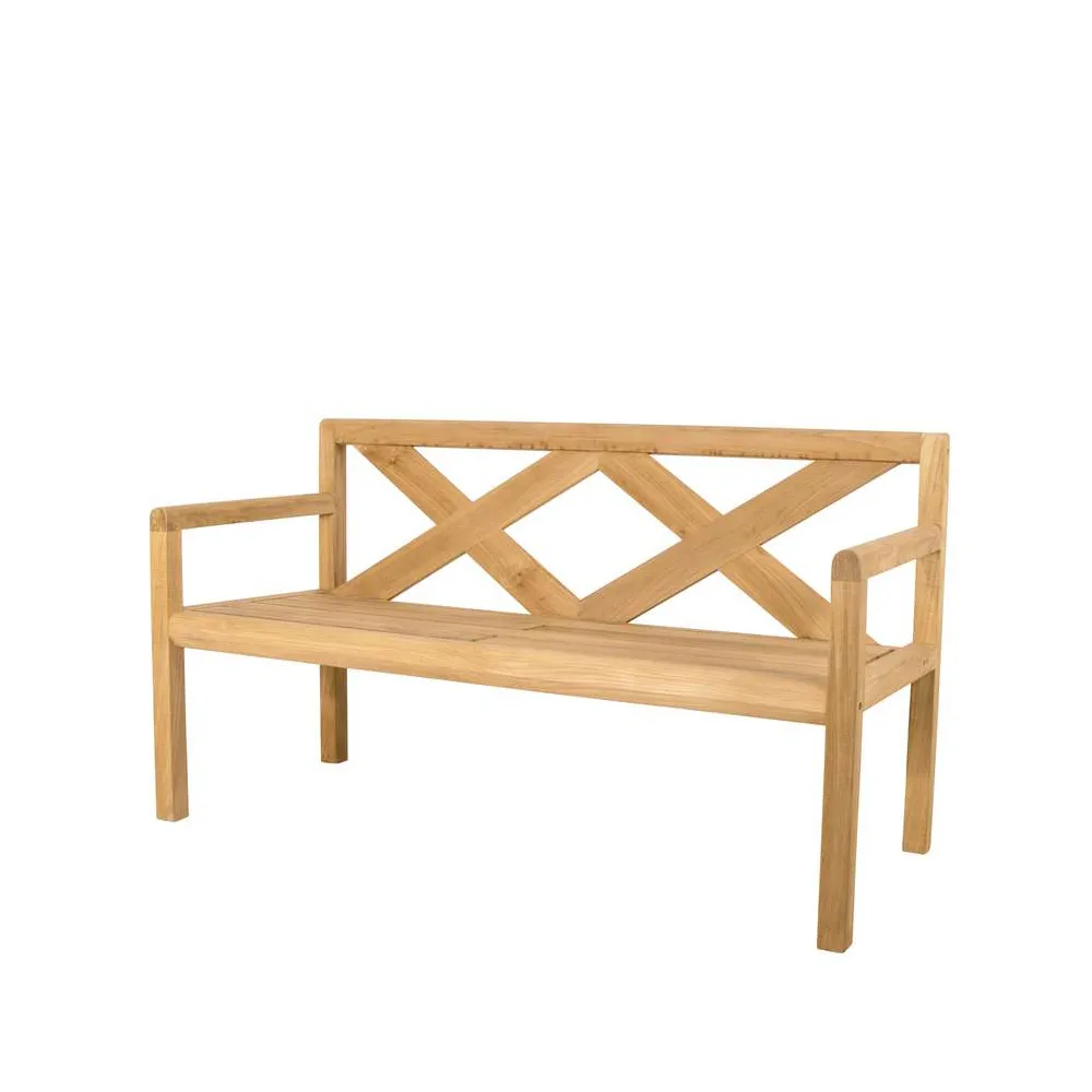 Grace 2-sits bänk, Teak Cane-line