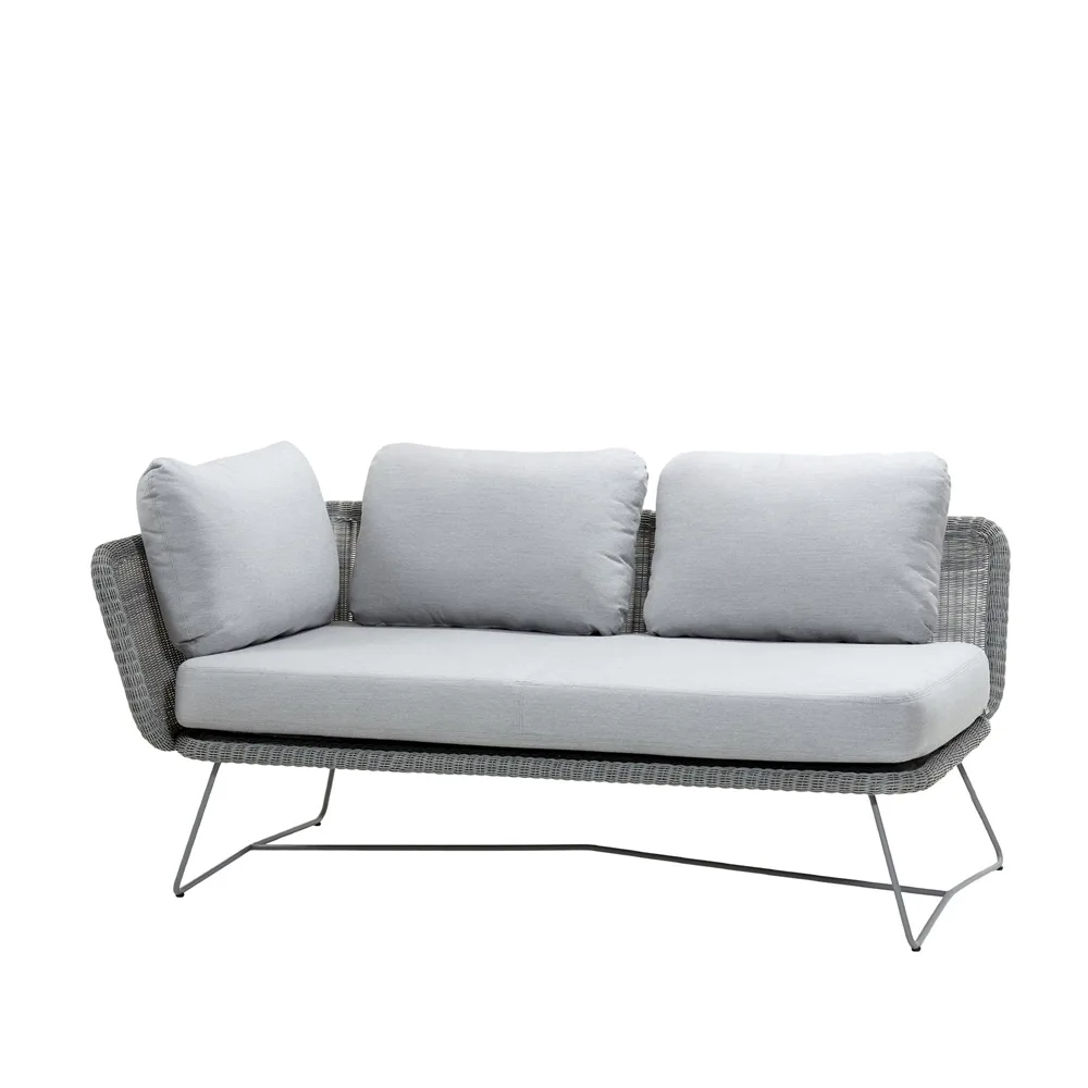 Horizon modulsoffa, Cane-Line Natté light grey, höger Cane-line