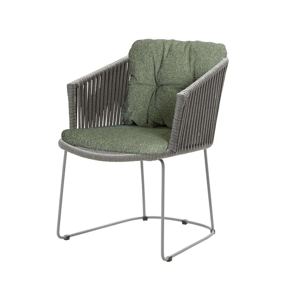 Moments stol, Cane-Line Natté dark green-Cane-Line soft rope Cane-line