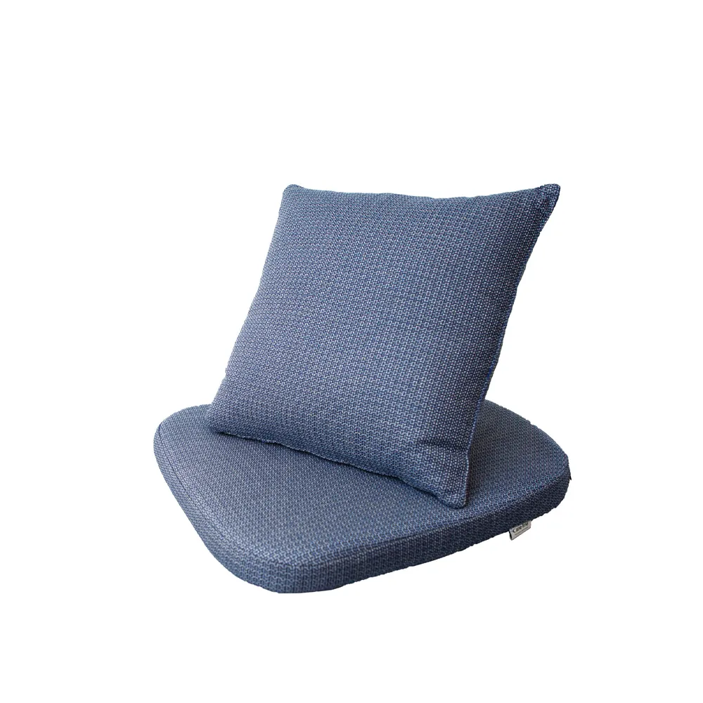 Moments stol dynset, Cane-Line link blue Cane-line