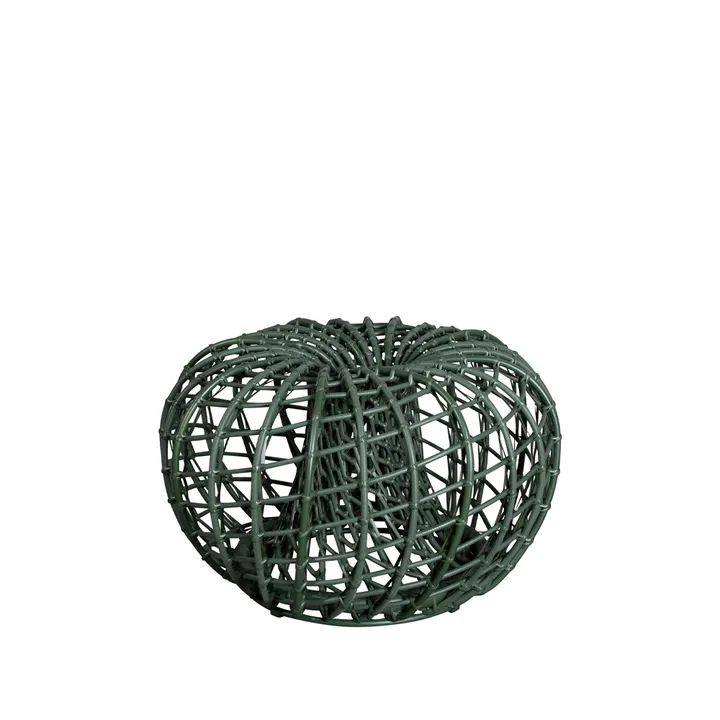 Nest bord/fotpall - Dark green, liten - Cane-line