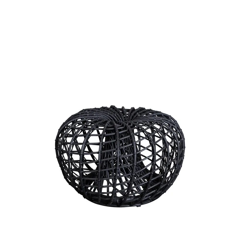 Nest bord/fotpall, Lava grey, liten Cane-line