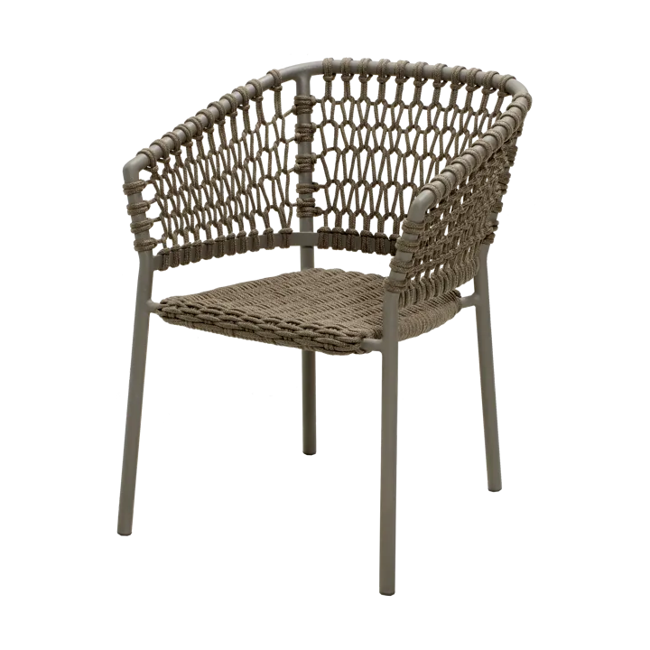 Ocean karmstol soft rope - Taupe - Cane-line
