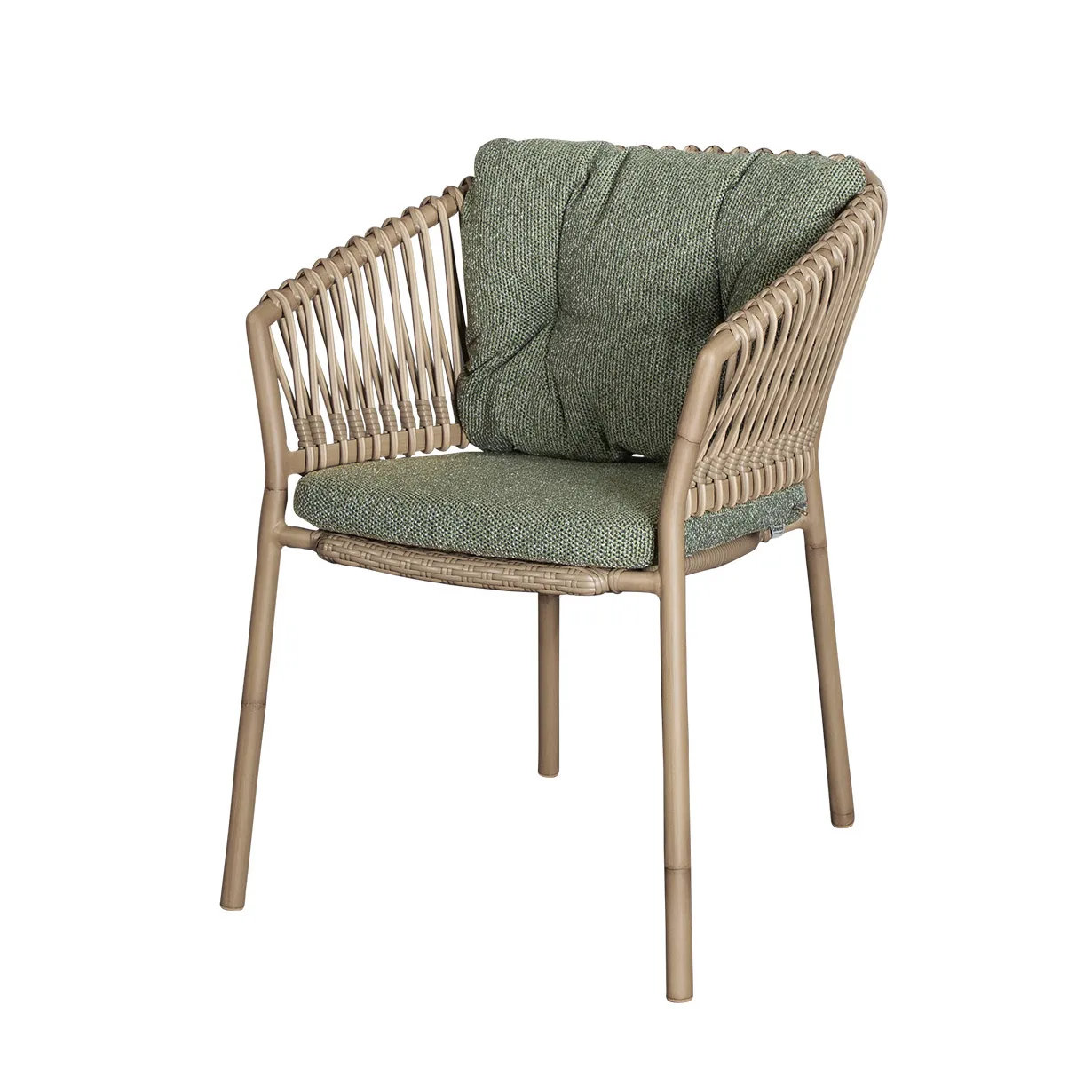Ocean/Basket/Moments dynset stol, Wove dark green Cane-line