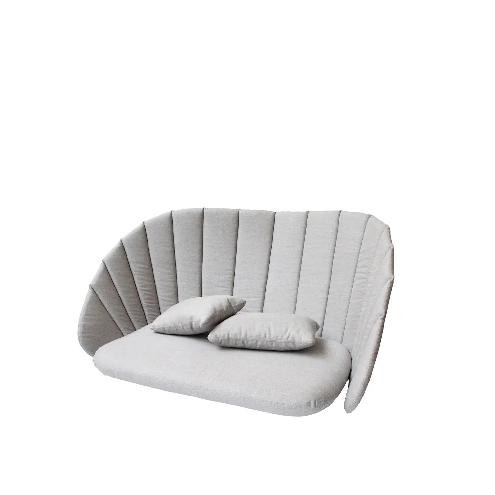 Peacock dynset soffa 2-sits, Cane-line Natté light grey Cane-line