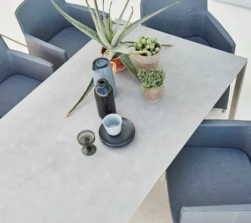 Pure bord 200x100 cm Concrete grey-lava grey - Cane-line
