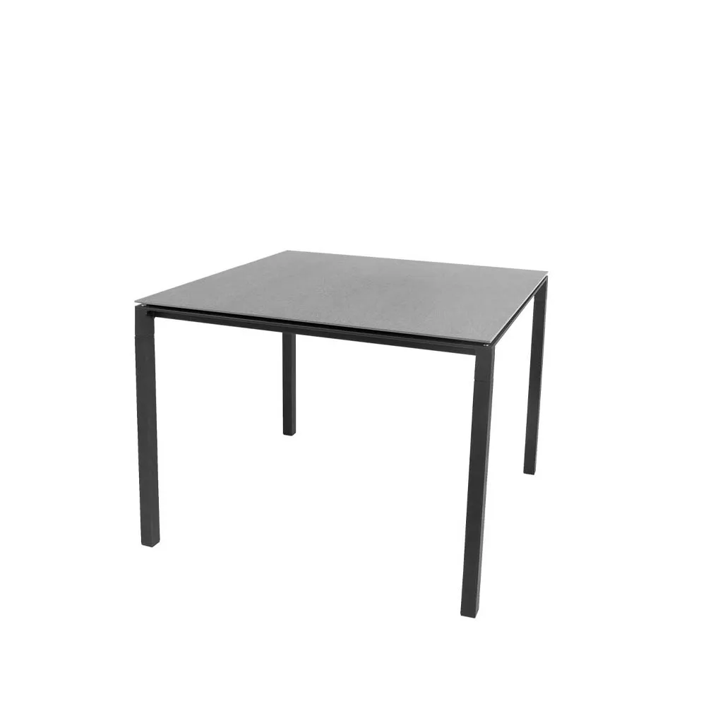 Pure matbord, Basalt grey-lava grey 100x100 cm Cane-line