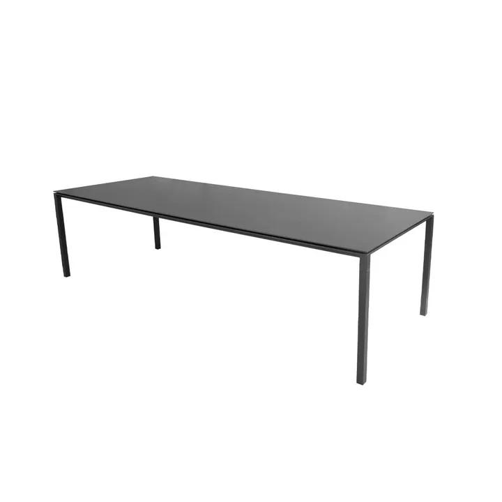 Pure matbord - Nero-lava grey 280x100 cm - Cane-line