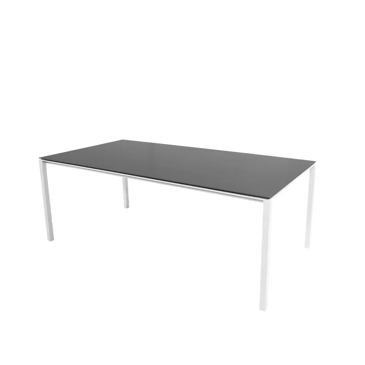 Pure matbord - Nero-vit 200x100 cm - Cane-line