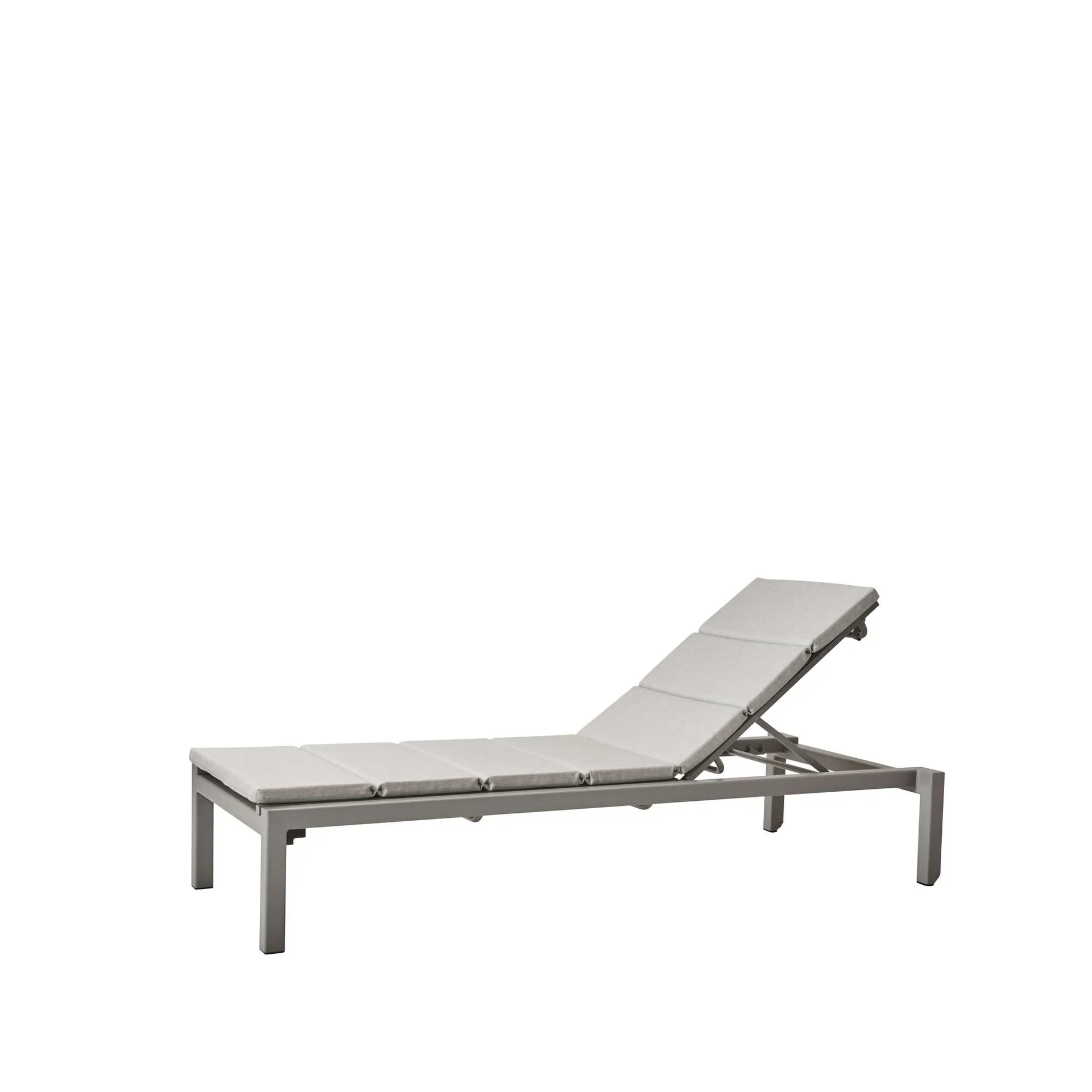 Relax solsäng, Cane-Line Natté light grey, inkl dyna Cane-line