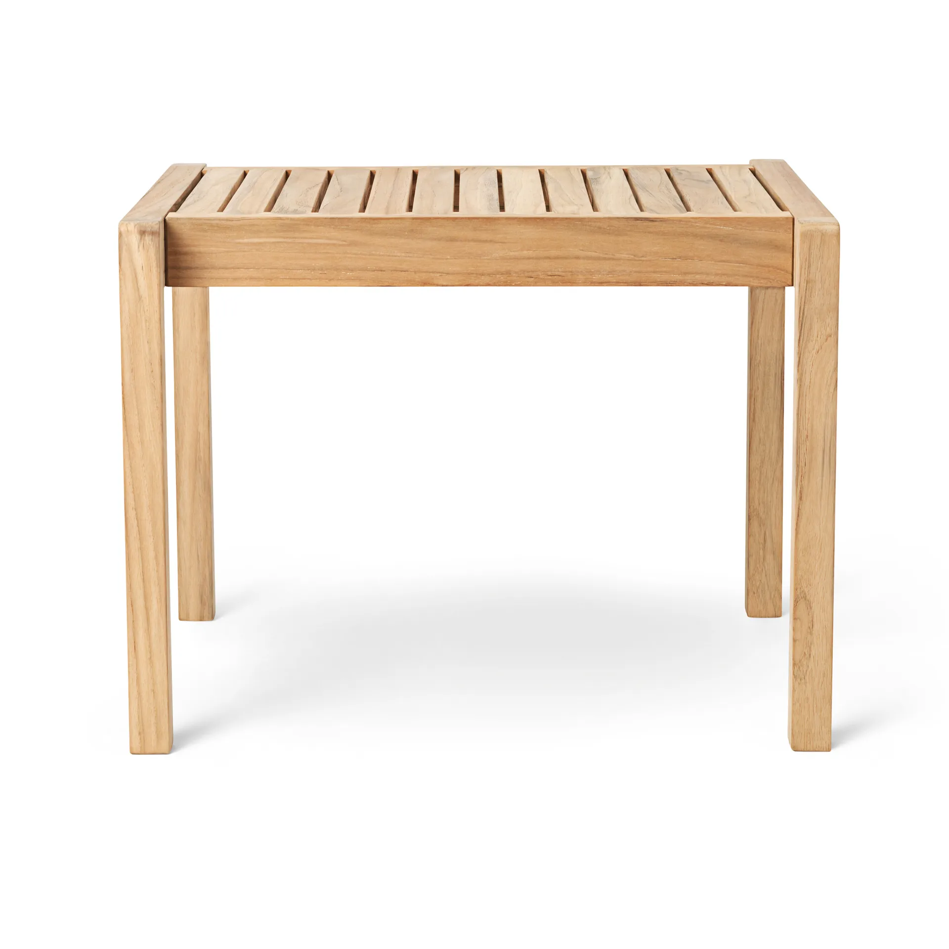 AH911 sidobord/pall 59,5x48,5 cm, Obehandlad teak Carl Hansen & Søn
