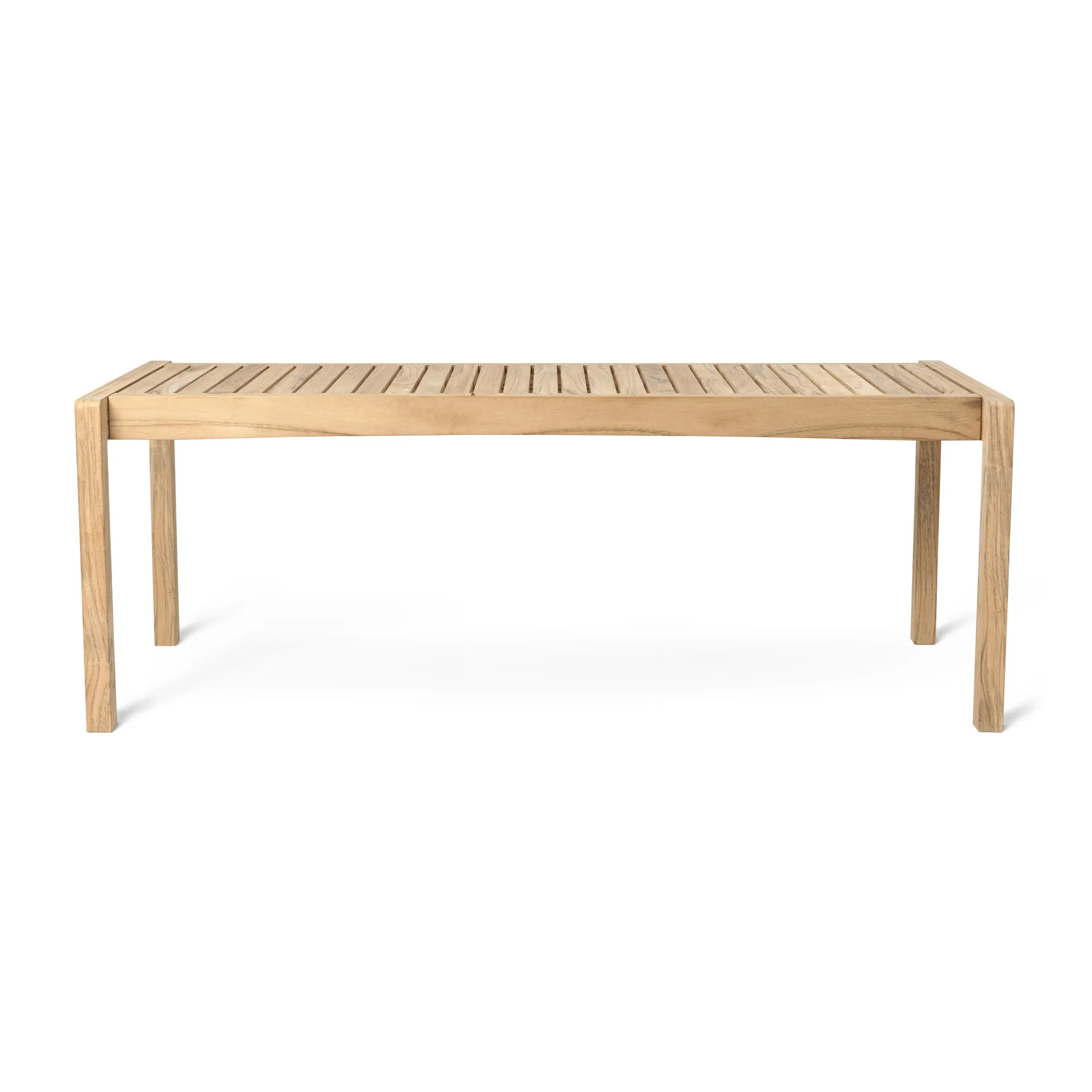 AH912 bord/bänk 123,5x48,5 cm, Obehandlad teak Carl Hansen & Søn
