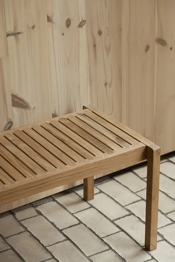 AH912 bord/bänk 123,5x48,5 cm - Obehandlad teak - Carl Hansen & Søn