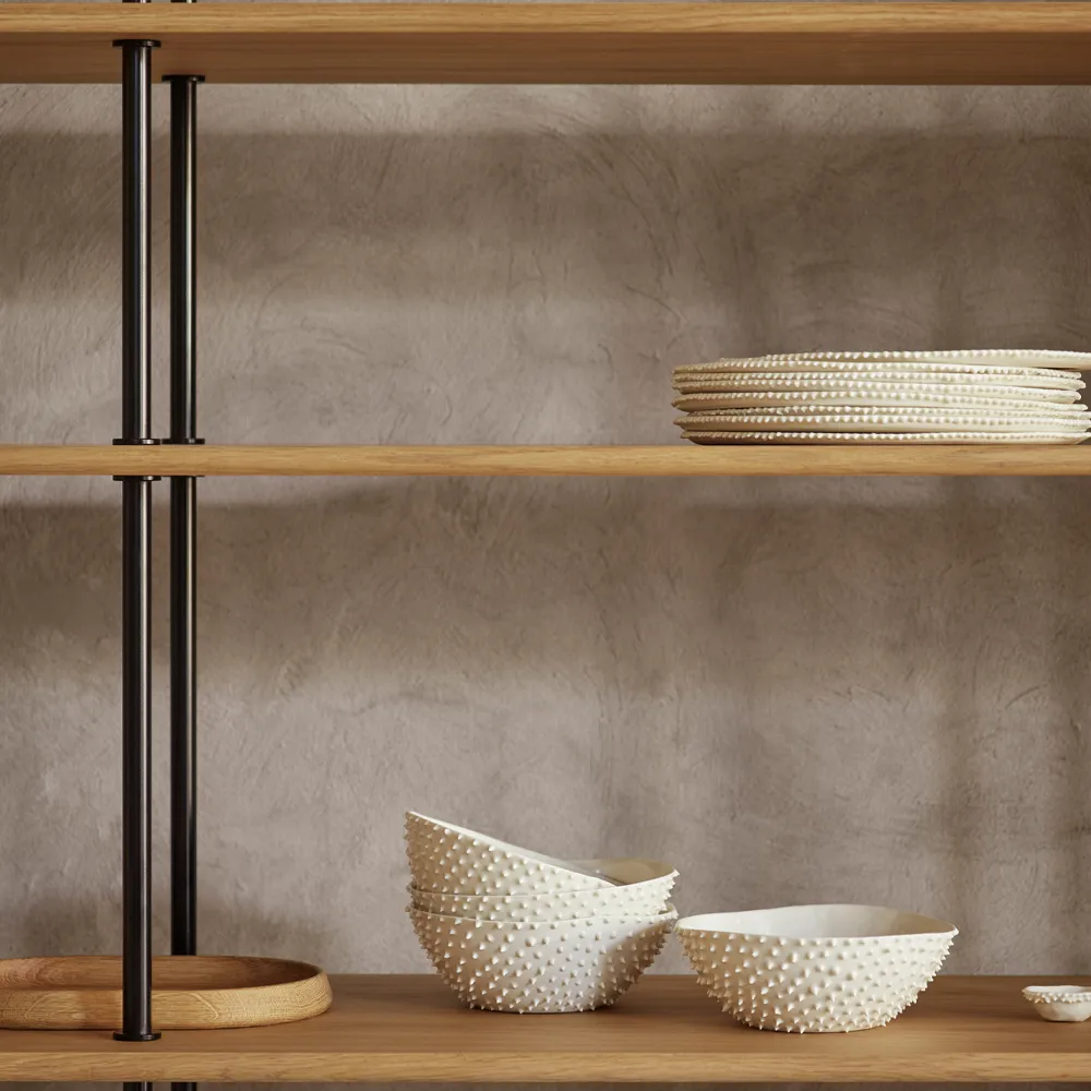 BM0253 150x129 cm hyllsystem, Oljad ek-grå Carl Hansen & Søn