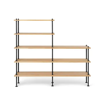 BM0253 150x129 cm hyllsystem - Oljad ek-svart - Carl Hansen & Søn
