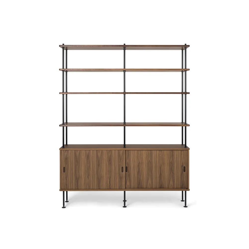 BM0253 150x189 cm hyllsystem, Oljad valnöt-svart Carl Hansen & Søn