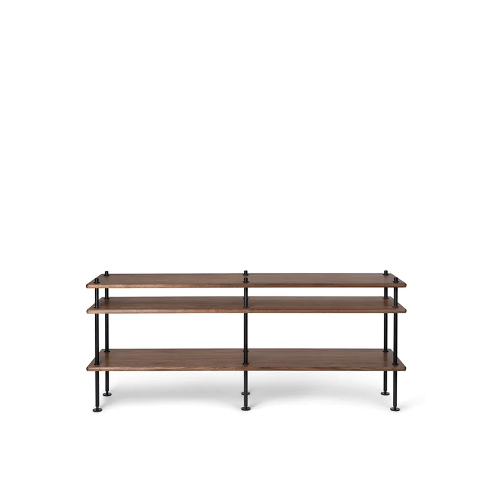 BM0253 150x60 cm hyllsystem, Oljad valnöt-svart Carl Hansen & Søn