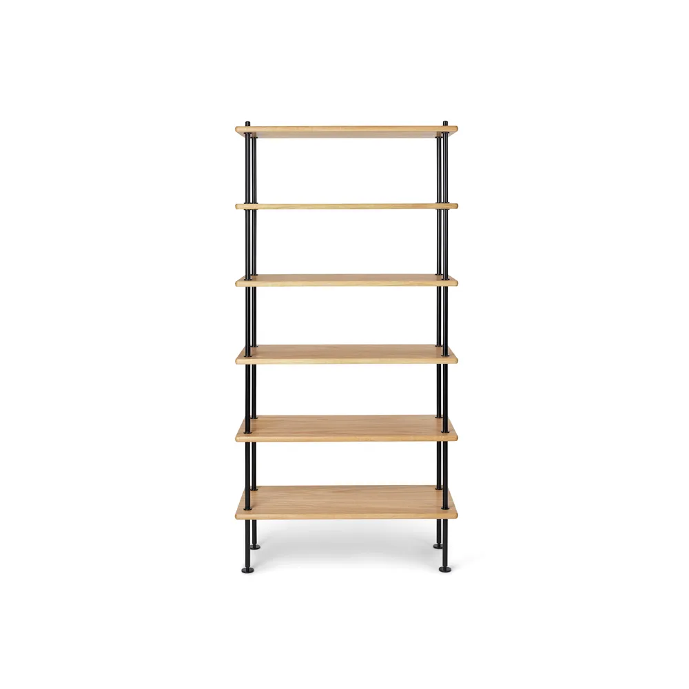 BM0253 79x156 cm hyllsystem, Oljad ek-svart Carl Hansen & Søn