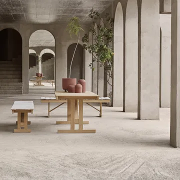 BM1871 bänk - Obehandlad teak - Carl Hansen & Søn
