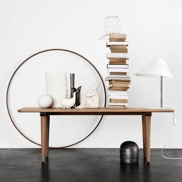 CH011 soffbord - Svartlackerad ek h 44 cm - Carl Hansen & Søn