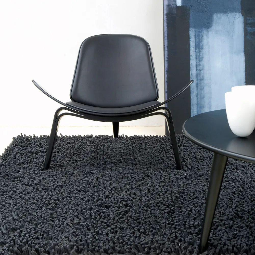 CH07 fåtölj, Thor 307 läder-vitoljad ek Carl Hansen & Søn
