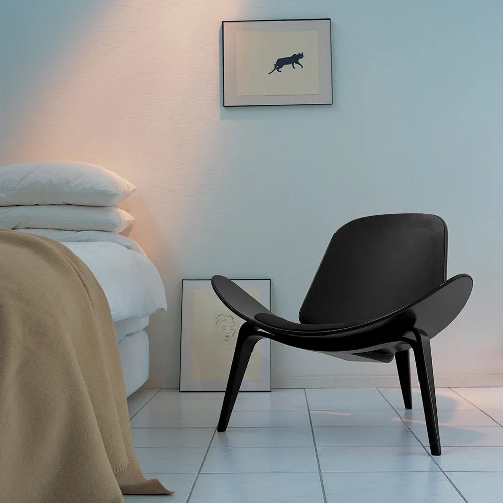 CH07 fåtölj, Thor 307 läder-vitoljad ek Carl Hansen & Søn