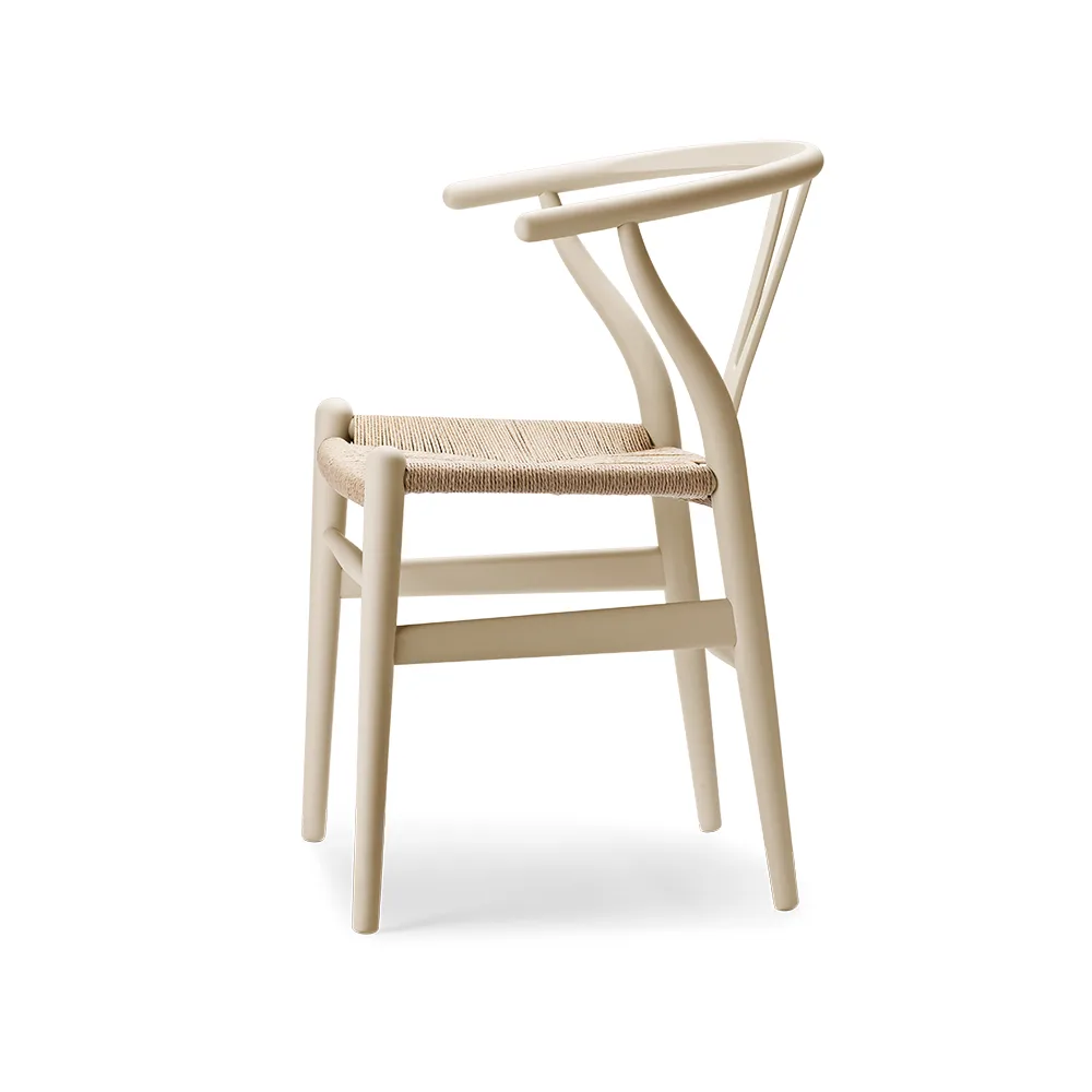 CH24 Y-stol Soft Crawford Wegner, Barley (beige)-naturflätad Carl Hansen & Søn