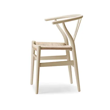 CH24 Y-stol Soft Crawford Wegner - Barley (beige)-naturflätad - Carl Hansen & Søn