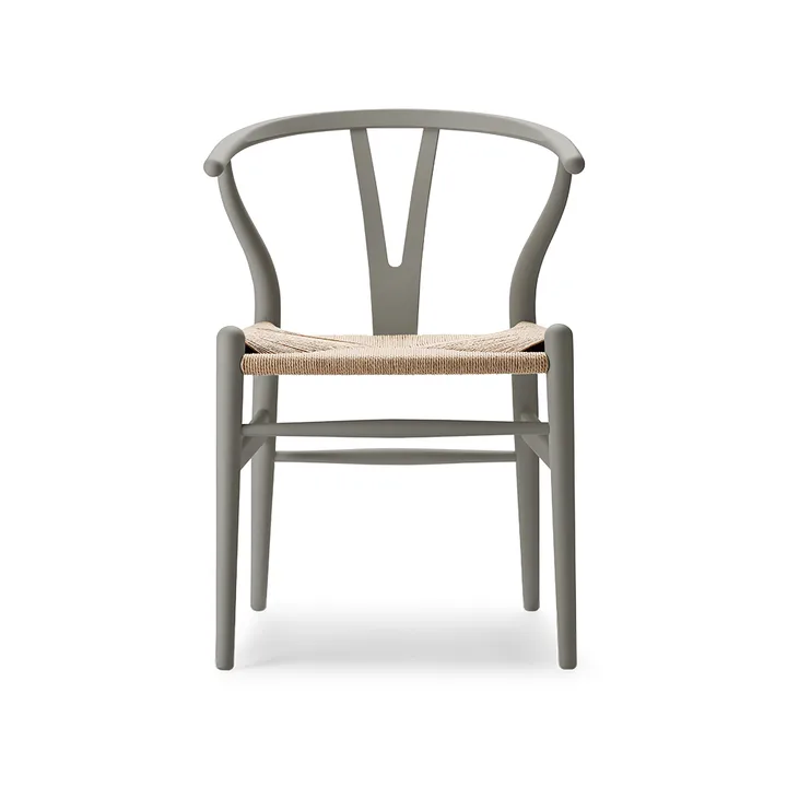 CH24 Y-stol Soft Crawford Wegner - Clay (grå)-naturflätad - Carl Hansen & Søn