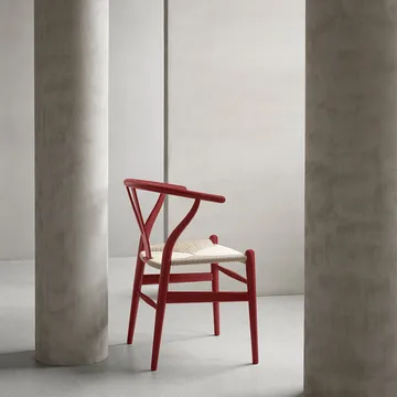 CH24 Y-stol Soft Crawford Wegner - Falu (röd)-naturflätad - Carl Hansen & Søn
