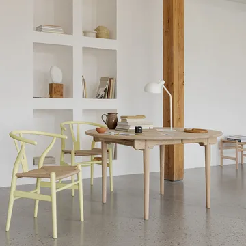 CH24 Y-stol Soft Crawford Wegner - Hollyhock-naturflätad - Carl Hansen & Søn