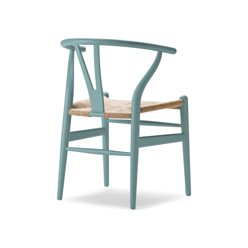 CH24 Y-stol Soft Crawford Wegner, Pewter-naturflätad Carl Hansen & Søn