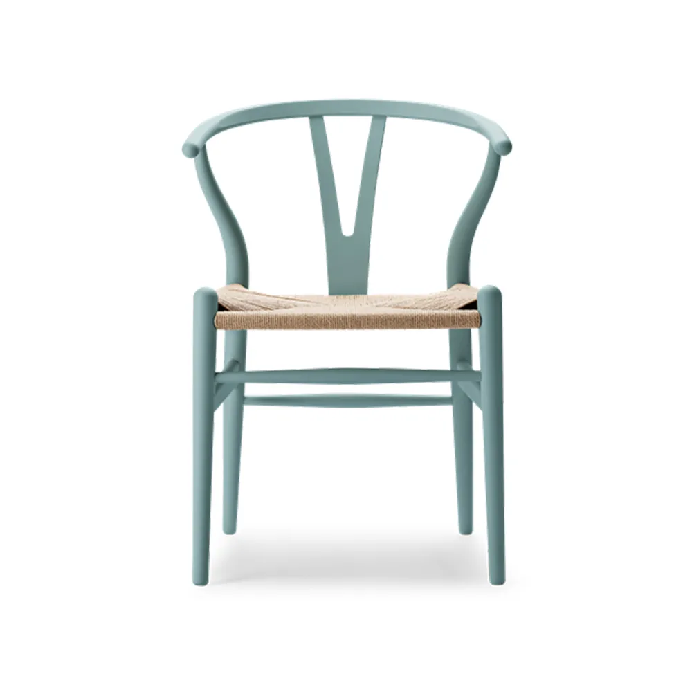 CH24 Y-stol Soft Crawford Wegner, Pewter-naturflätad Carl Hansen & Søn