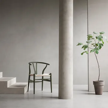 CH24 Y-stol Soft Crawford Wegner - Seaweed (grön)-naturflätad - Carl Hansen & Søn