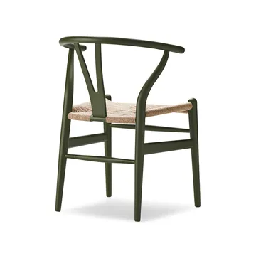 CH24 Y-stol Soft Crawford Wegner - Seaweed (grön)-naturflätad - Carl Hansen & Søn