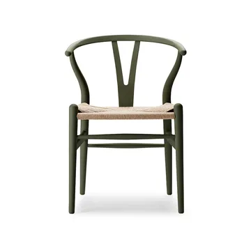 CH24 Y-stol Soft Crawford Wegner - Seaweed (grön)-naturflätad - Carl Hansen & Søn