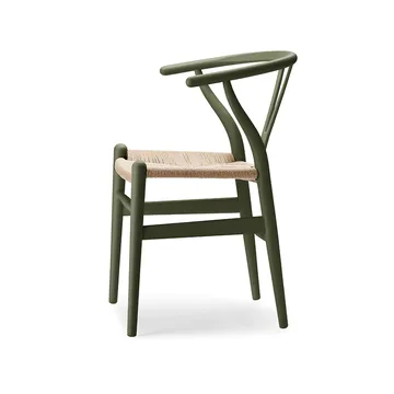 CH24 Y-stol Soft Crawford Wegner - Seaweed-naturflätad - Carl Hansen & Søn