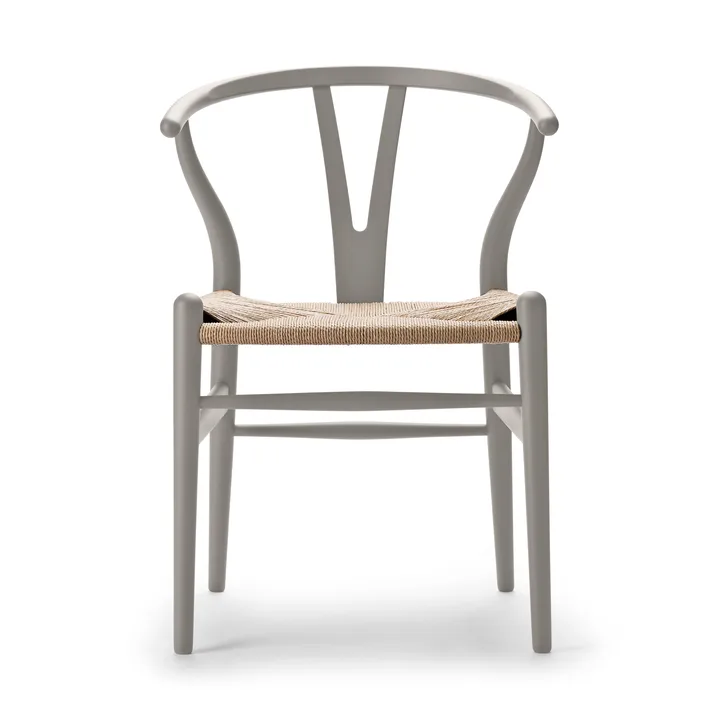 CH24 Y-stol Soft naturflätad sits - Silver Grey S3502-Y - Carl Hansen & Søn