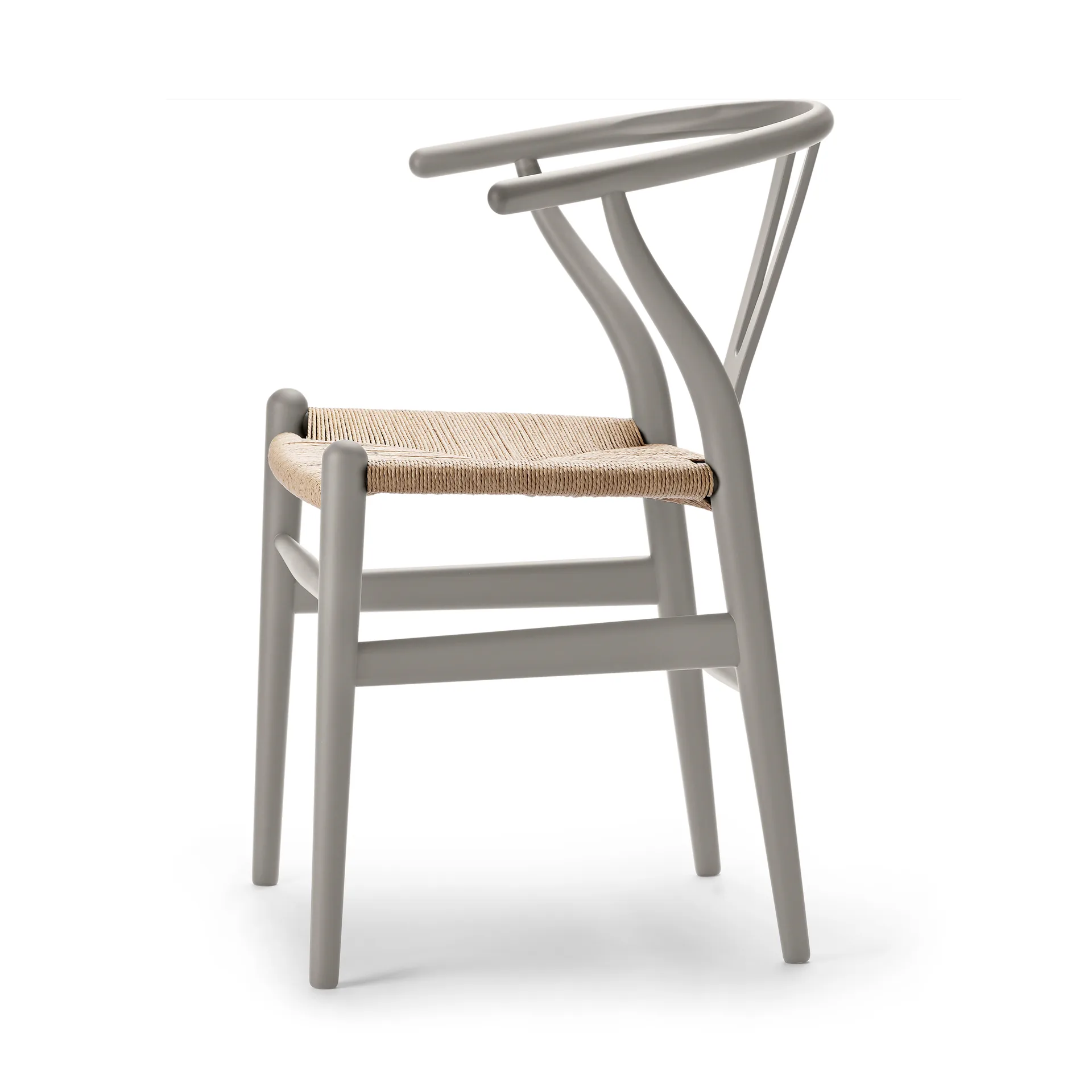 CH24 Y-stol Soft naturflätad sits, Silver Grey S3502-Y Carl Hansen & Søn