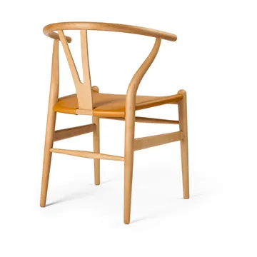CH24P Y-stol - Läder Loke 7050-oljad bok - Carl Hansen & Søn