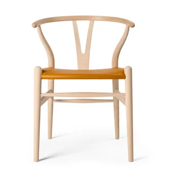 CH24P Y-stol - Läder Loke 7050-såpad bok - Carl Hansen & Søn