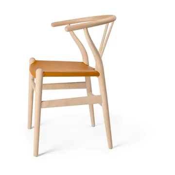 CH24P Y-stol - Läder Loke 7050-såpad bok - Carl Hansen & Søn