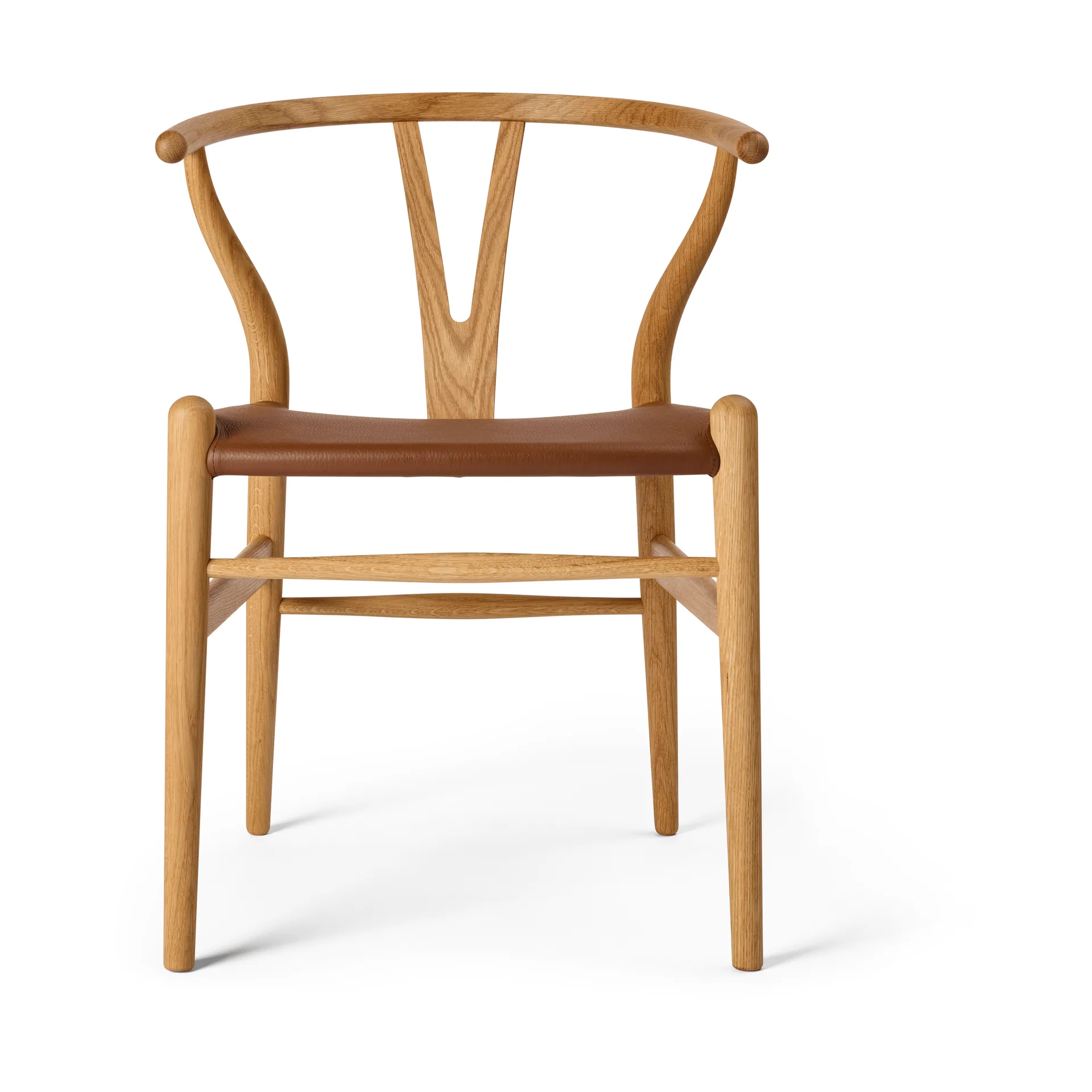 CH24P Y-stol, Läder Loke 7060-oljad ek Carl Hansen & Søn