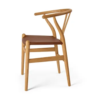 CH24P Y-stol - Läder Loke 7060-oljad ek - Carl Hansen & Søn