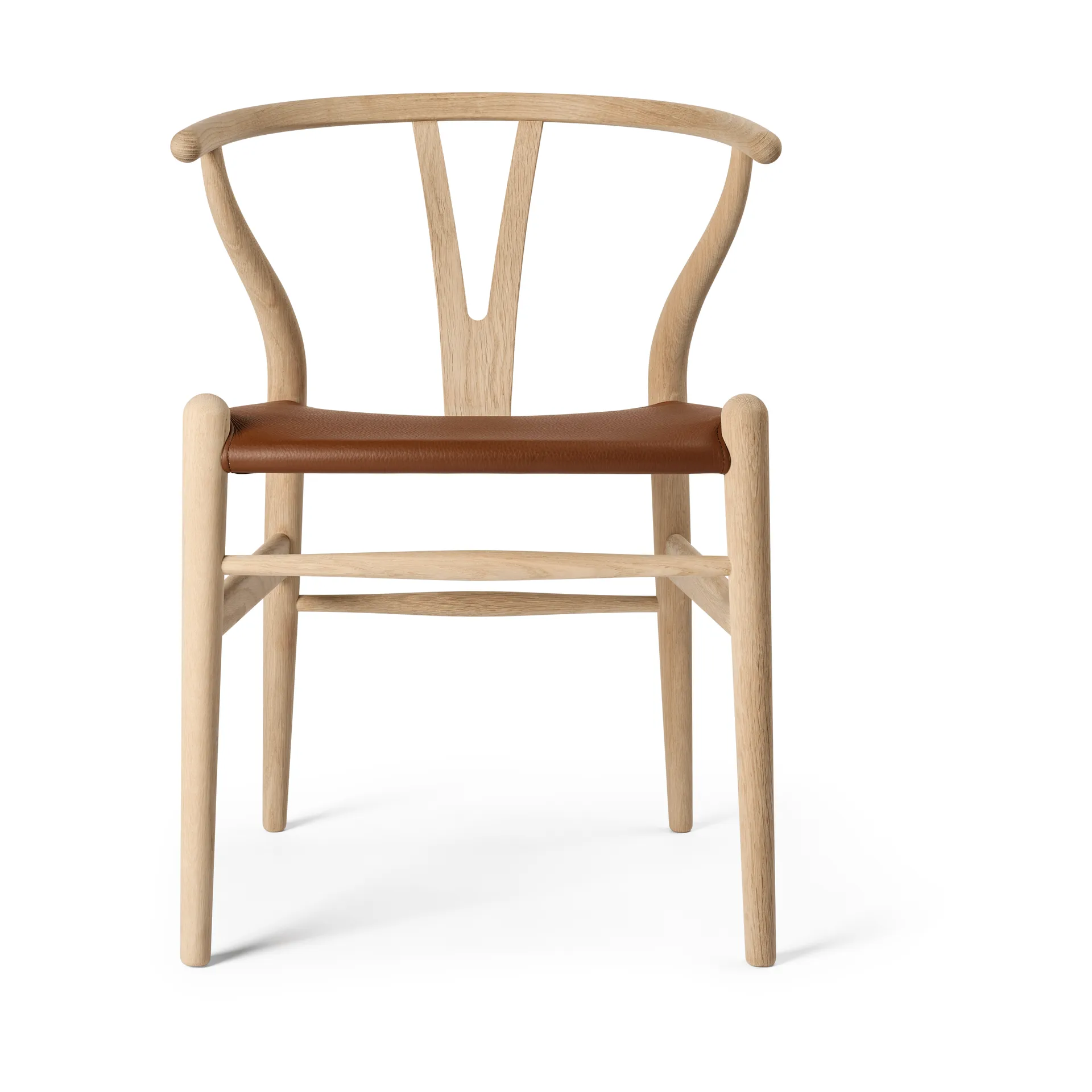 CH24P Y-stol, Läder Loke 7060-såpad ek Carl Hansen & Søn