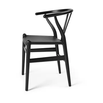 CH24P Y-stol - Läder Thor 301-svartlackerad ek - Carl Hansen & Søn